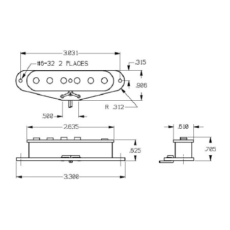 Seymour Duncan APST-1 Twang Banger Bridge
