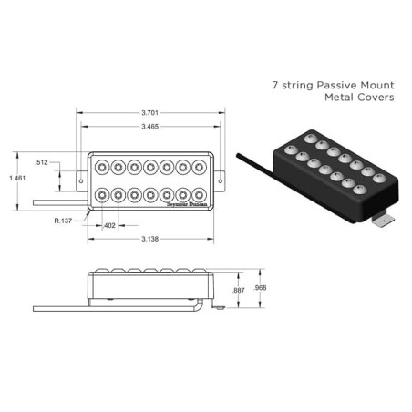 Seymour Duncan 7STR Invader Neck Soapbar
