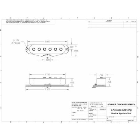 Seymour Duncan Hendrix Stratocaster Bridge