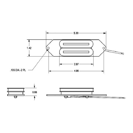 Seymour Duncan SRB-1b Bridge Humbucker For Rickenbacker