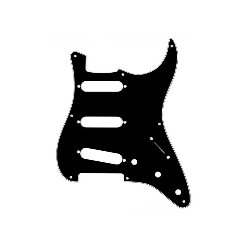 Fender Pickguard Strat 8-Hole Black