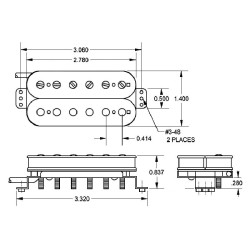Seymour Duncan TB-15 Bridge Alternative 8 Trembucker