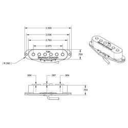 Seymour Duncan STKS-10n Neck Yngwie Fury Neck White