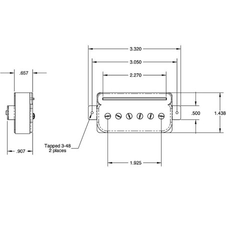 Seymour Duncan SHPR-1n Prails Neck White