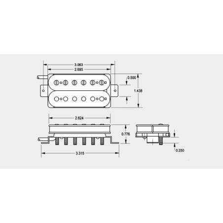 Seymour Duncan Pegasus Bridge Black