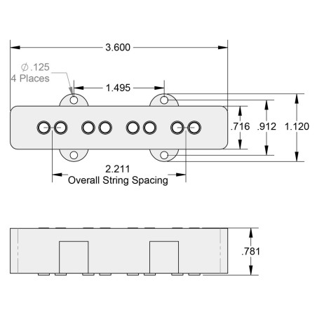 Seymour Duncan Antiquity For Jazz Bass Neck