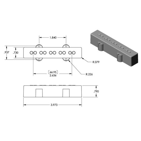 Seymour Duncan Apollo J Bass 5 String 70 Neck