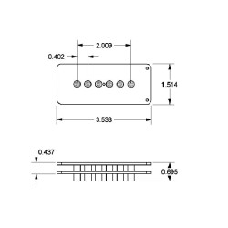 Seymour Duncan SJM-3n Neck Quarter Pound For Jazzmaster
