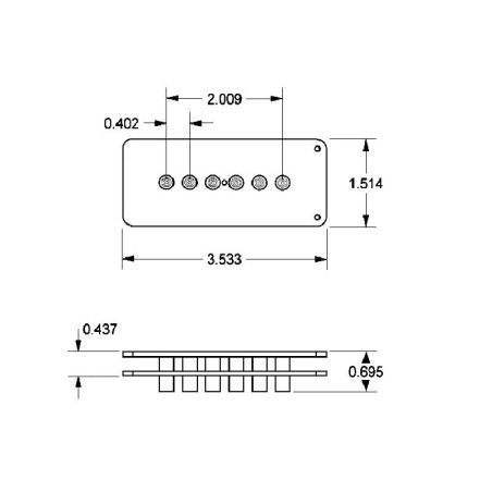 Seymour Duncan SJM-3n Neck Quarter Pound For Jazzmaster