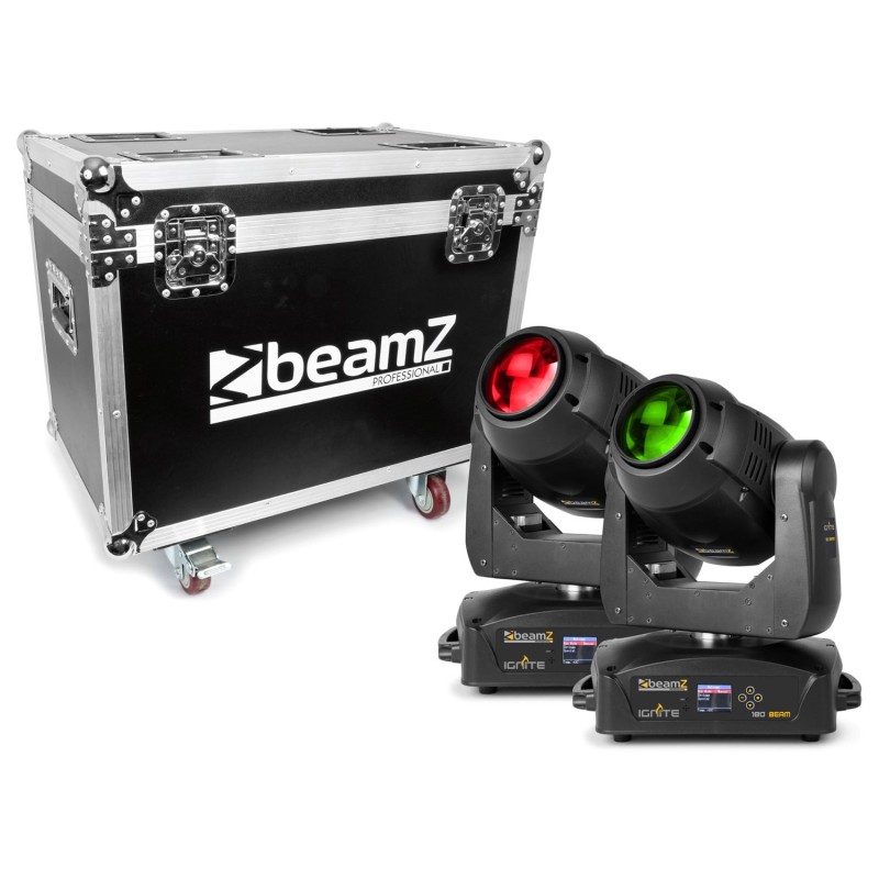 Beamz IGNITE180B 2pcs con Flightcase
