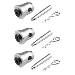 Beamz P33 Set of 3 Half Cone Connectors