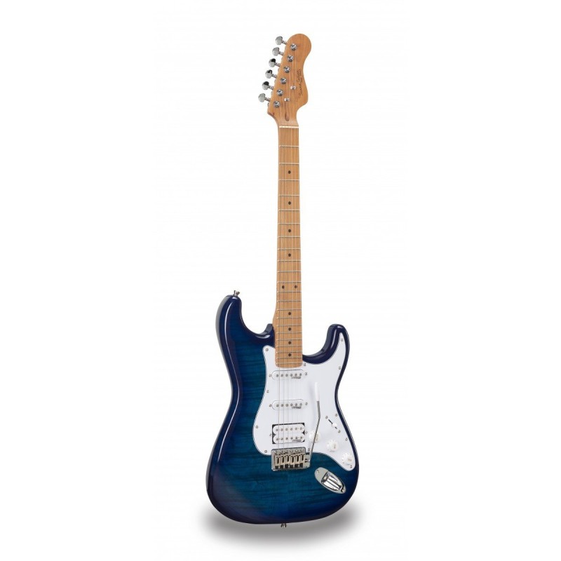 Soundsation Rider-Deluxe-M Blue Sunburst Flamed