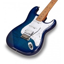 Soundsation Rider-Deluxe-M Blue Sunburst Flamed