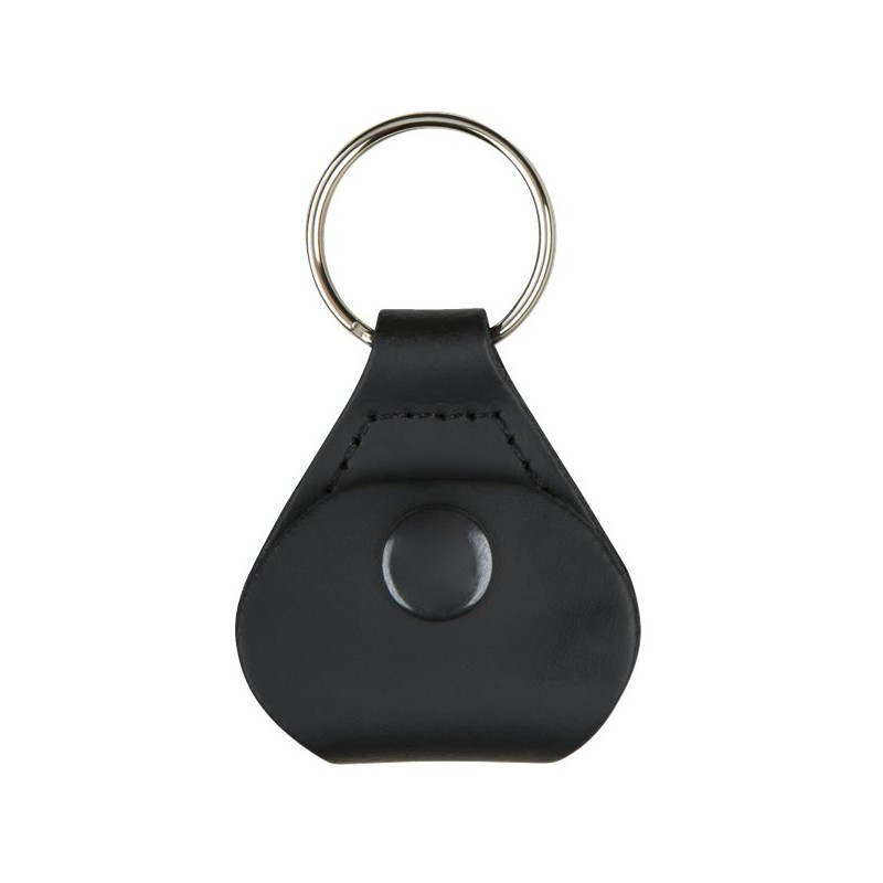 Fender Leather Pick Holder Keychain Black