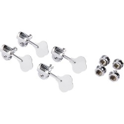 Fender Deluxe Bass Tuners Fluted Shafts Chrome