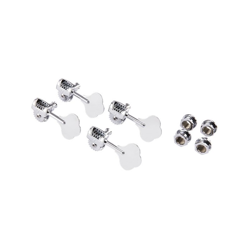 Fender Deluxe Bass Tuners Fluted Shafts Chrome