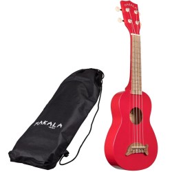 Kala MK-SD/CAR Ukulele Soprano Lucido Candy Red C/bag