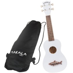 Kala MK-SS/WHT Bianco Satin Ukulele Soprano C/bag