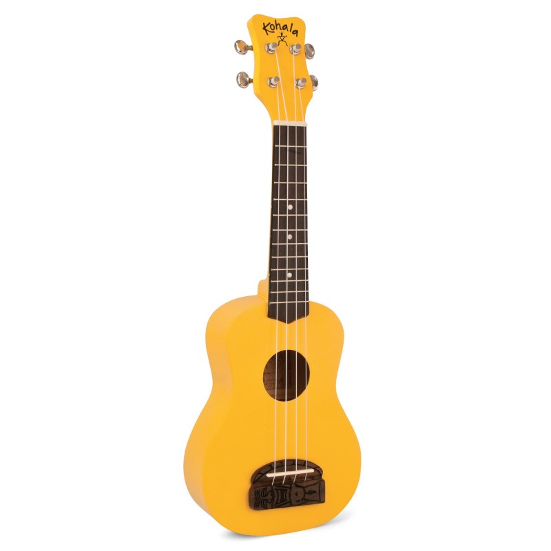 Kohala KT-SYE Tiki Uke Yellow Ukulele Soprano