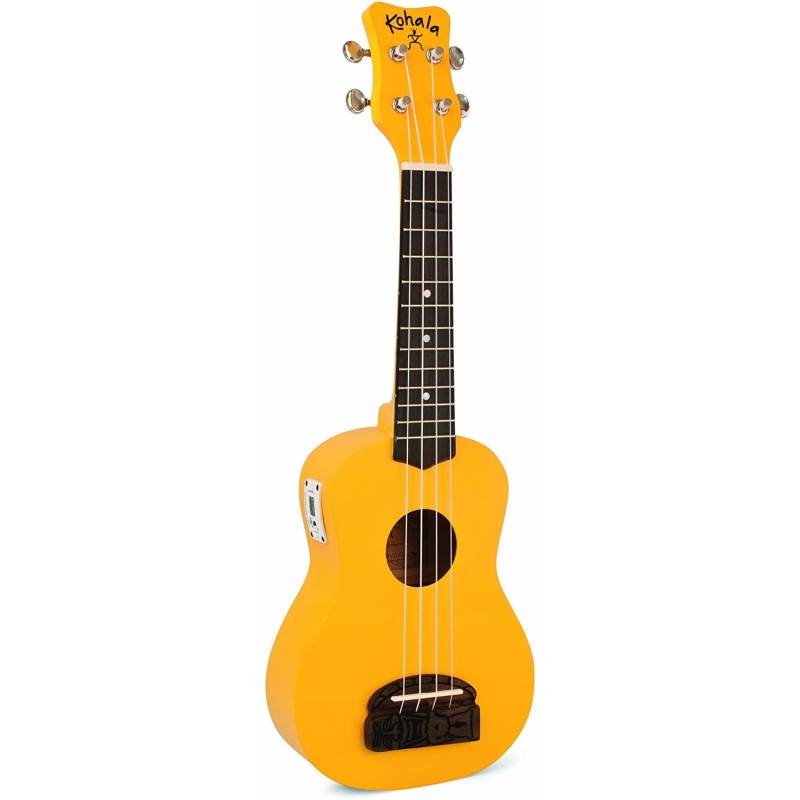Kohala KT-STYE Tiki Uke Yellow Ukulele Soprano