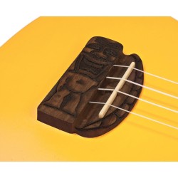 Kohala KT-STYE Tiki Uke Yellow Ukulele Soprano