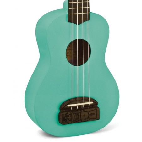 Kohala KT-SSG Tiki Uke Seafoam Green Ukulele Soprano