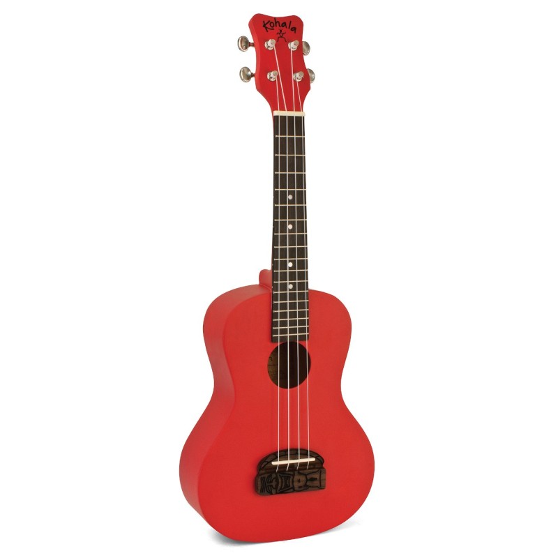 Kohala KT-SRD Tiki Uke Red Ukulele Soprano