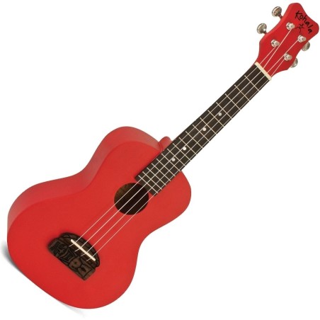 Kohala KT-SRD Tiki Uke Red Ukulele Soprano