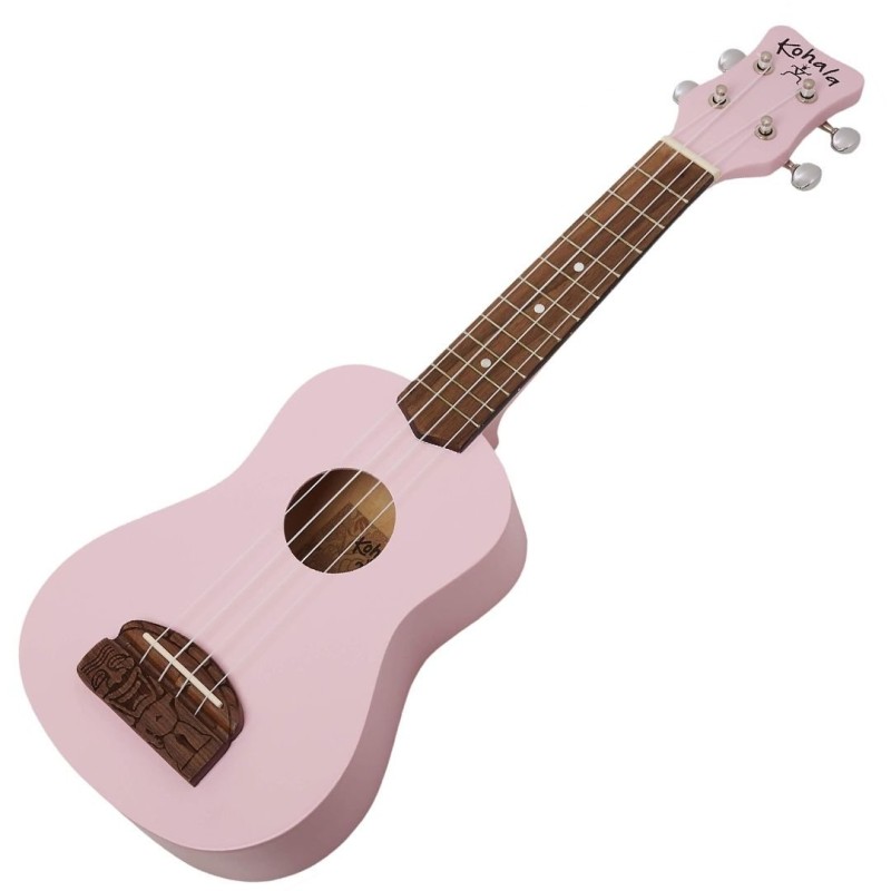 Kohala KT-SPI Tiki Uke Pink Ukulele Soprano