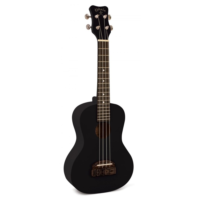 Kohala KT-CBK Tiki Uke Black Ukulele Concerto