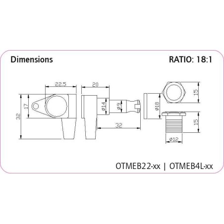 Ortega OTMEB4L-CR