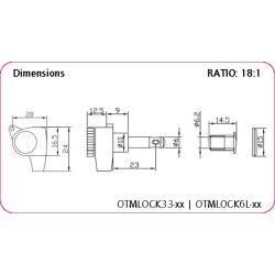 Ortega OTMLOCK6L-GB