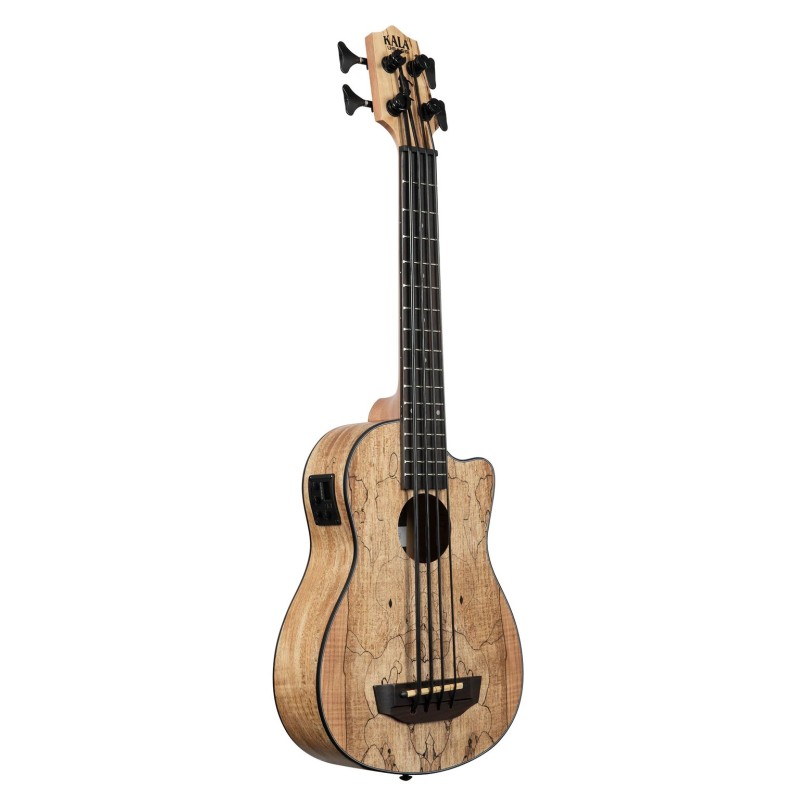 Kala UBASS-SP-MAPL-FS Spalted Maple Elettrificato C/borsa
