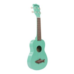 Kala Makala SS/GRN Ukulele Soprano Verde Satin C/bag