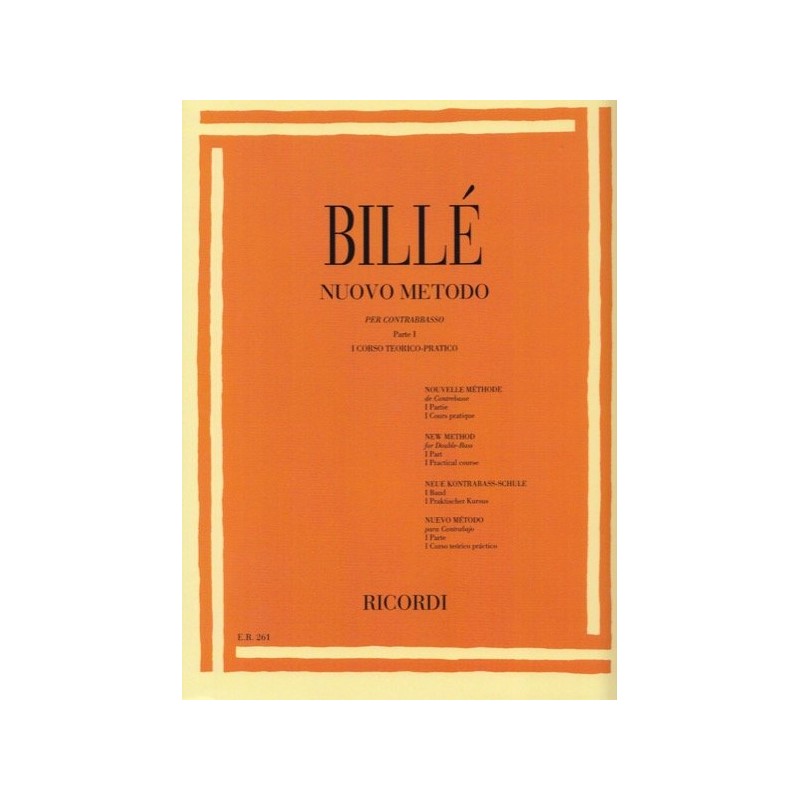 Isaia Billè Nuovo Metodo per Contrabbasso Vol 1