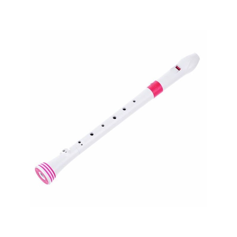 NUVO Recorder White/Pink With Baroque Fingering