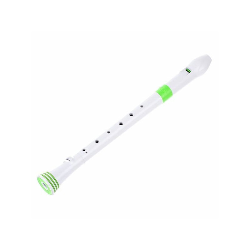 NUVO Recorder White/green Baroque Fingering