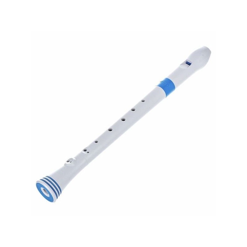 NUVO Recorder+ White/blue German Fingering