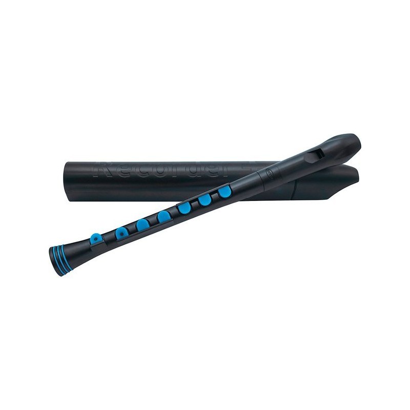 NUVO Recorder+ Black/blue Baroque Fingering