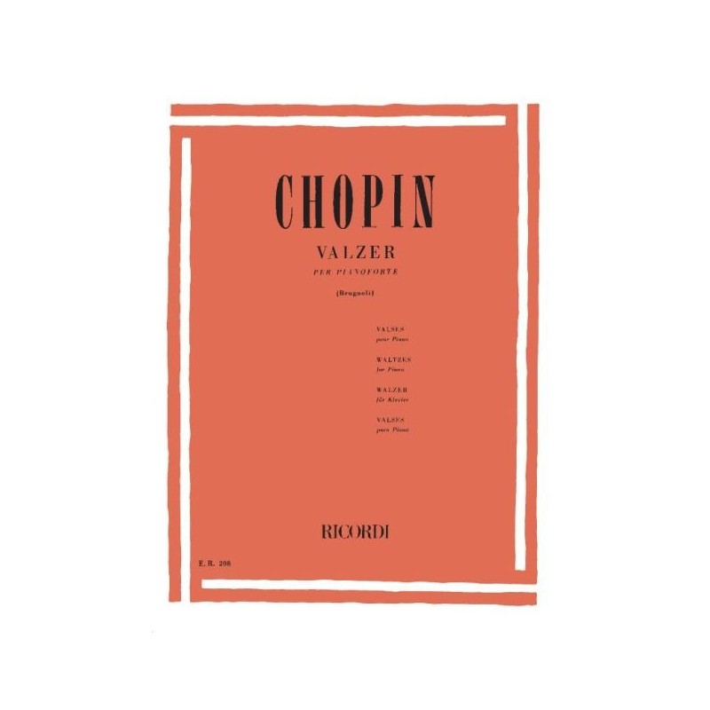 Chopin 19 Valzer per Pianoforte Ricordi