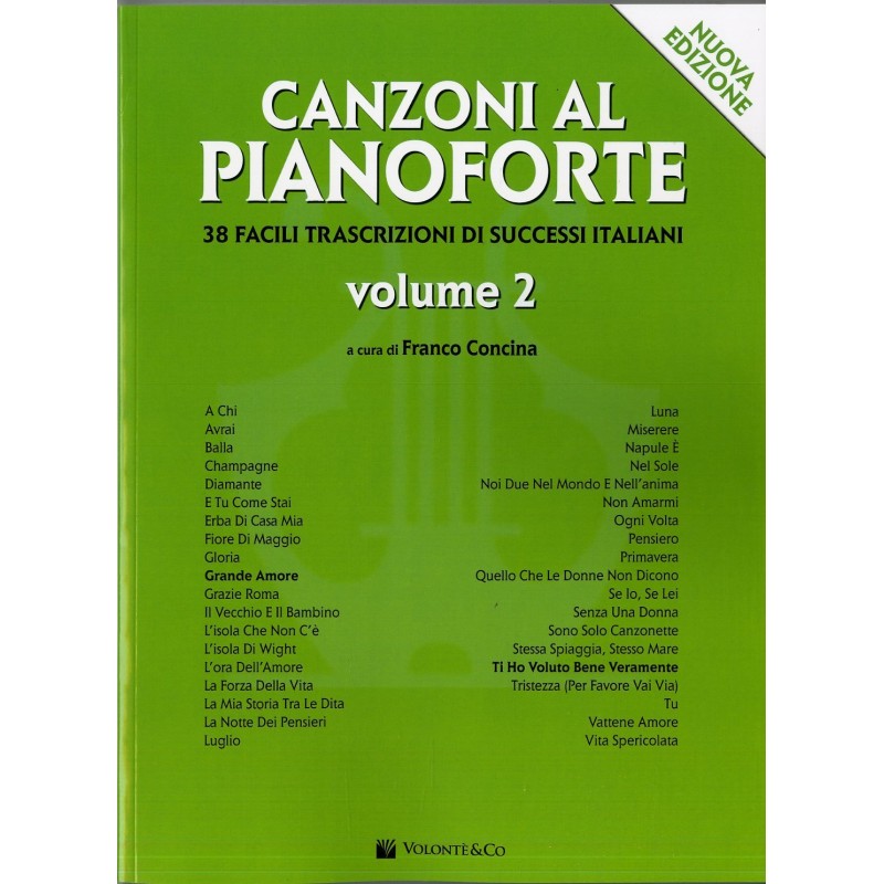 Franco Concina Canzoni al Pianoforte vol.2