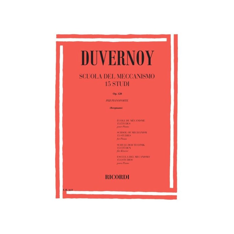 Duvernoy Scuola del Meccanismo 15 studi op.120
