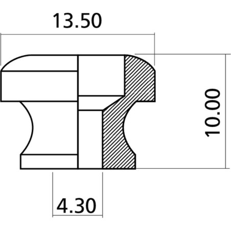 YELLOW PARTS EZ1399B Bottone Tracolla