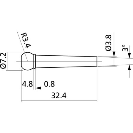 YELLOW PARTS EZ1410B Pin Ponte Chitarra Acustica