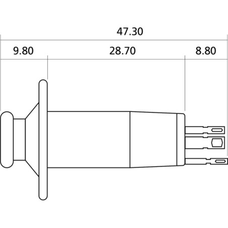 YELLOW PARTS EZ1391 Bottone Tracolla Presa Jack