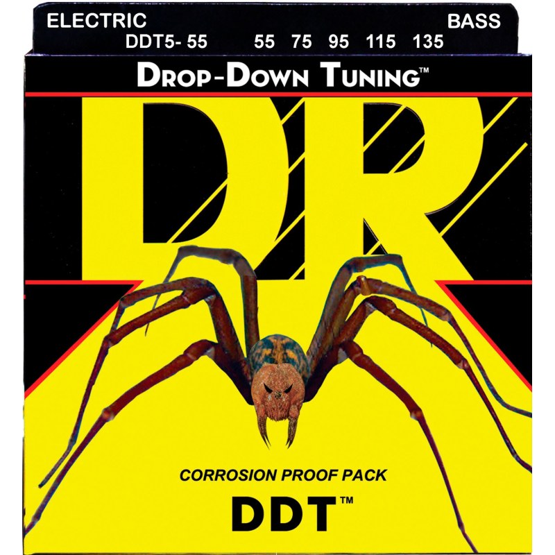 DR Strings DDT5-55 Drop-Down Tuning Bass