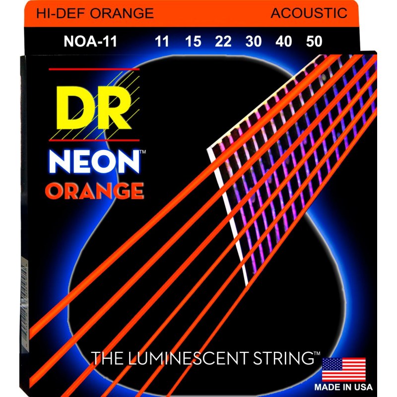 DR Strings NOA-11 Neon Orange