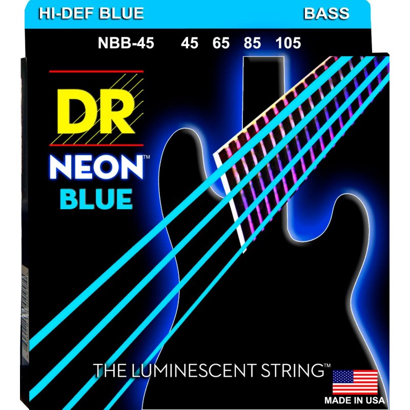 DR Strings NBB-45 Neon Blue