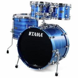 TAMA Starclassic Walnut/Birch 22" Lacquer Ocean Blue Ripple WBS42S-LOR