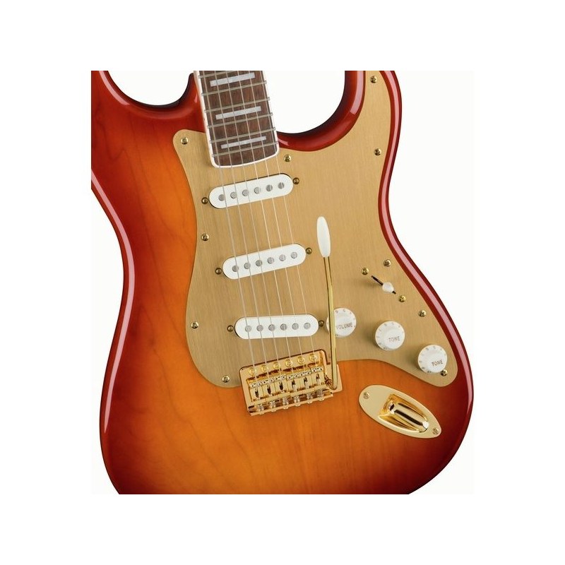 Squier 40th Anniversary Stratocaster Gold Edition SSB